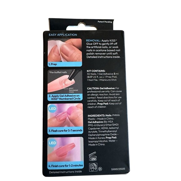 Kiss Salon X-Tend LED Soft Gel System 30 Ct SXD01 91633 Sculped nail 30 Nails - Picture 3 of 4